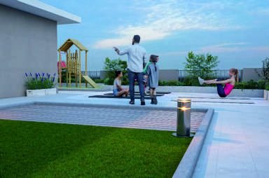 Furnished studio apartment interior at Premium Studio Suites